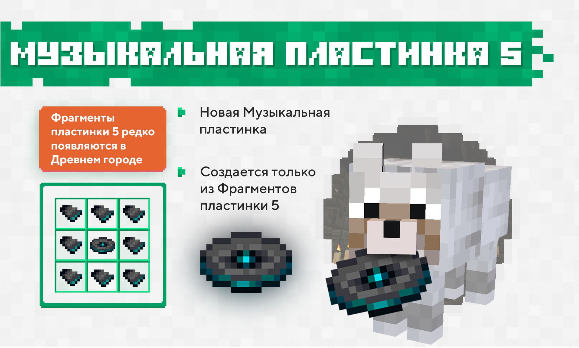 Особенности и внешний вид Музыкальной пластинки