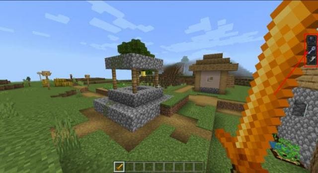 Игрок смотрит на колодец