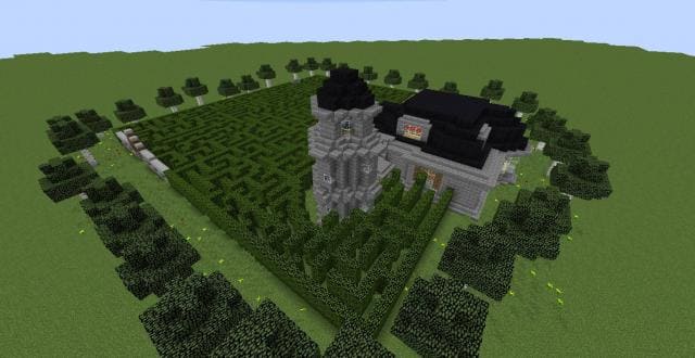 Зеленый лабиринт сверху