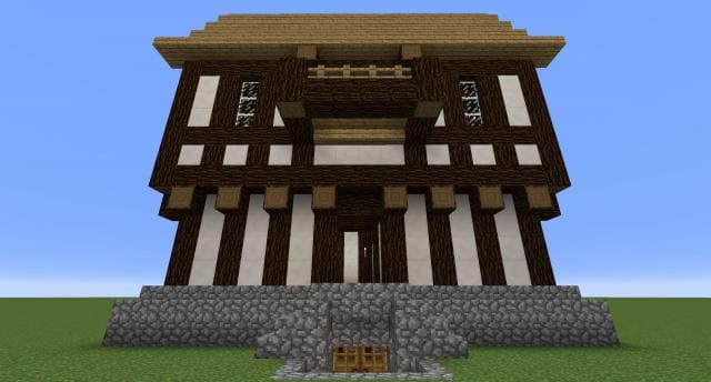 Старый дом вид спереди 3