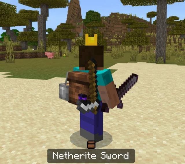 Мотыга в рюкзаке