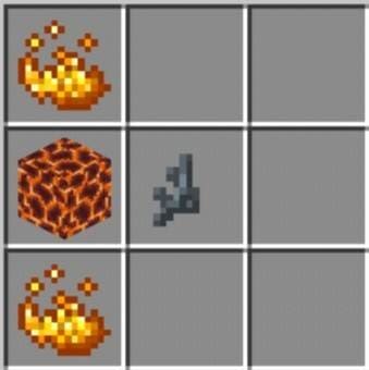 Крафт огненной лопаты-шипа