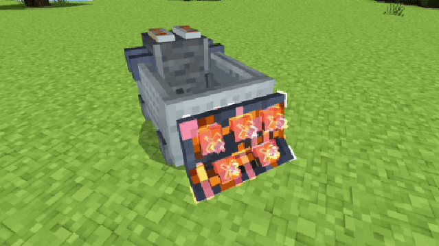 Огненная вагонетка с лопатой-шипом