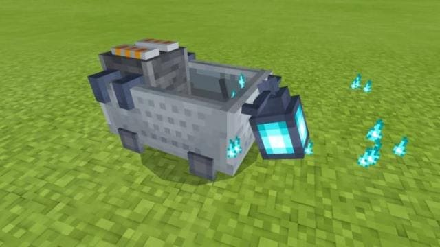 Вагонетка с лампой душ