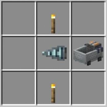 Крафт вагонетки с алмазным буром