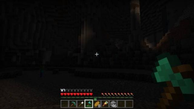 Игрок в темной пещере