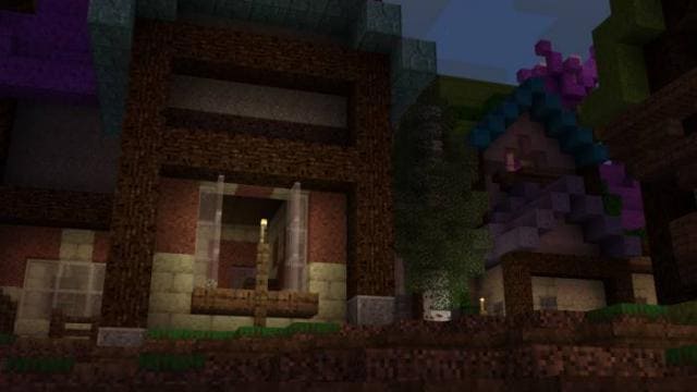 Факел в дыре на стене