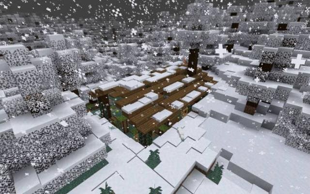 Структура под снегом