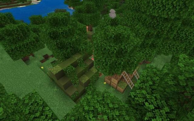 Структура в лесу