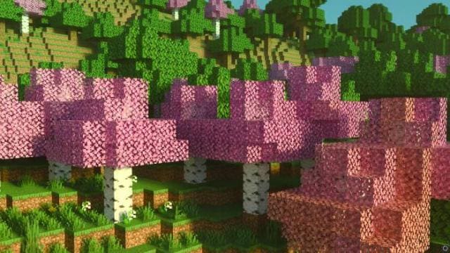 Розовая береза