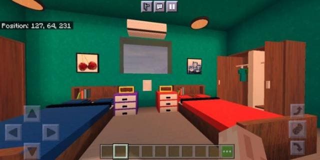 Украшенная спальня