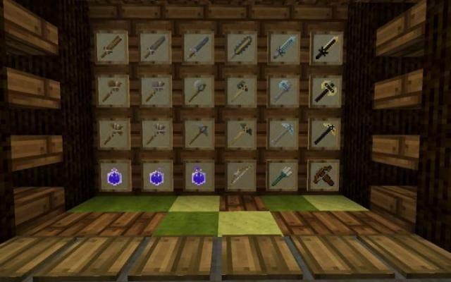 Оружие, зелья и инструменты