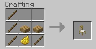 Старинный золотой стул крафт