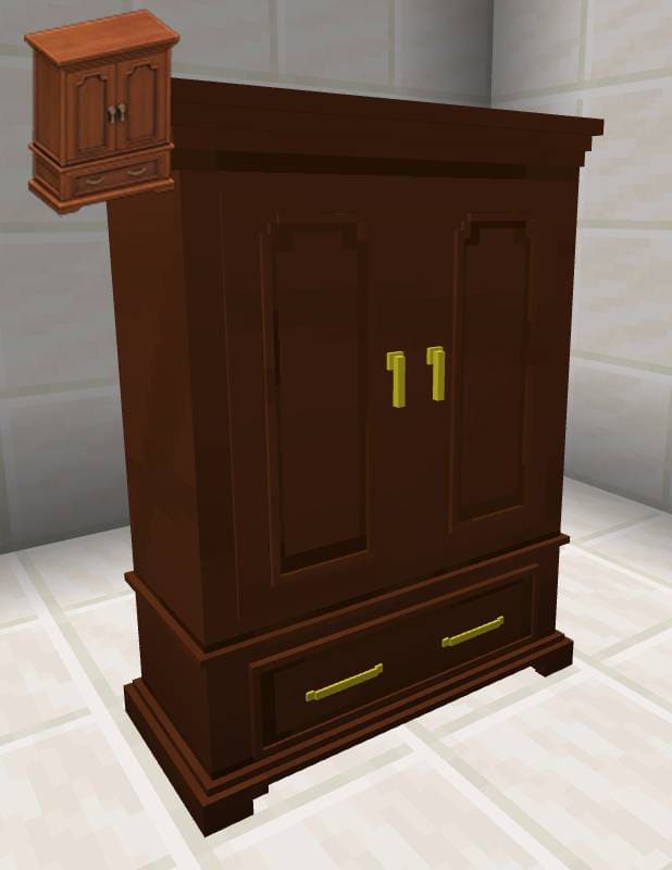 Коричневый шкаф