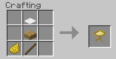 Золотой мини-стол крафт