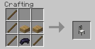 Старинный черный стул крафт