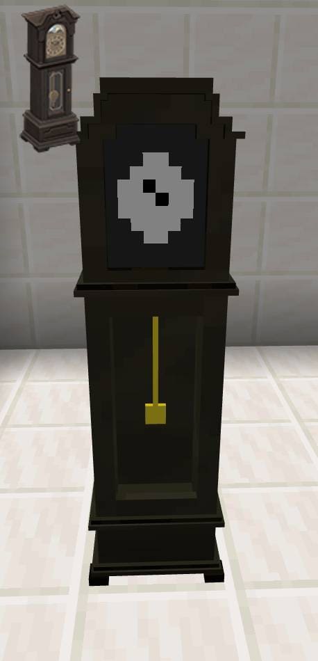 Старые черные  часы