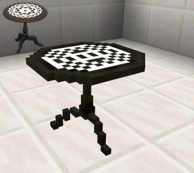 Черный мини-стол