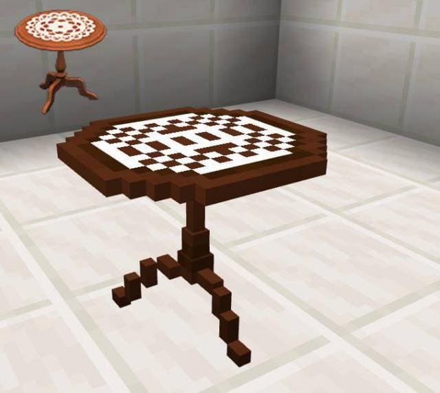 Коричневый мини-стол