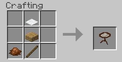 Коричневый мини-стол крафт