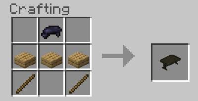 Черный стол в средневековом стиле крафт