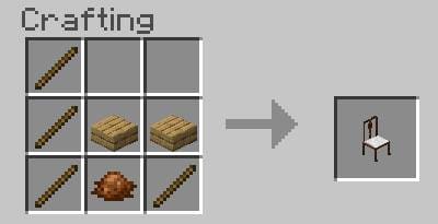 Старинный коричневый стул крафт