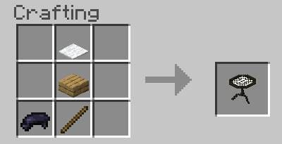 Черный мини-стол крафт