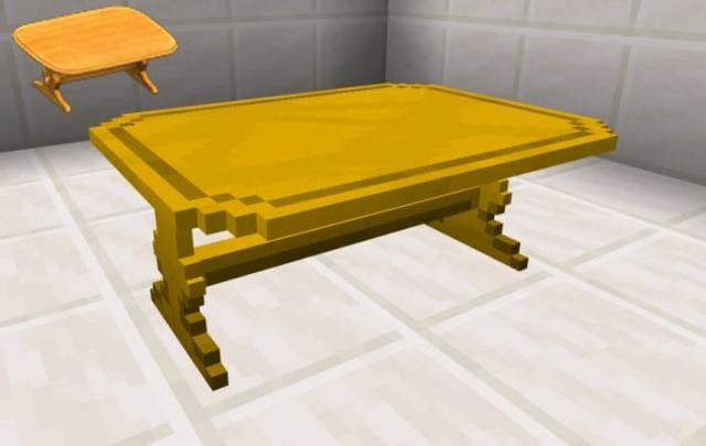 Золотой стол в средневековом стиле