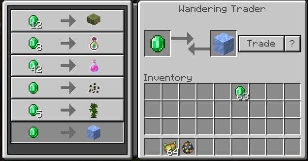 Покупка блока льда