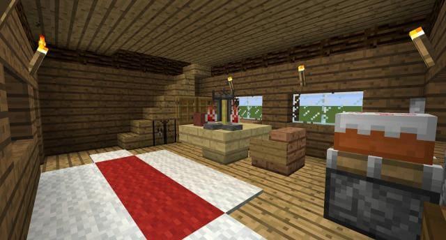 Деревенский дом вид внутри