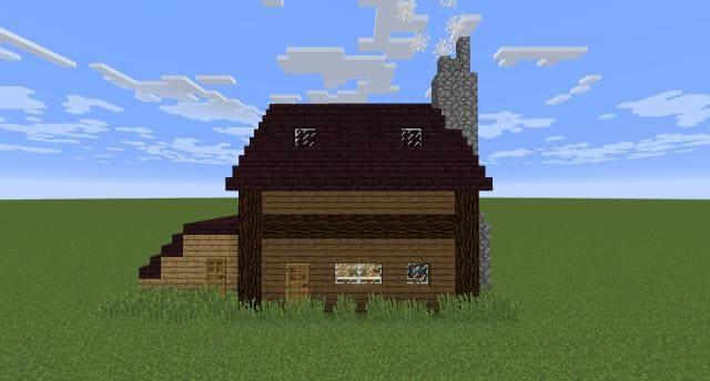 Деревенский дом вид спереди 2