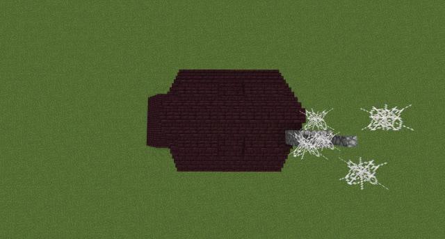 Деревенский дом вид сверху