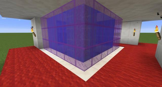 Белые ворота вид внутри 2