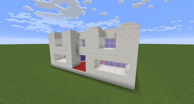 Белые ворота вид спереди