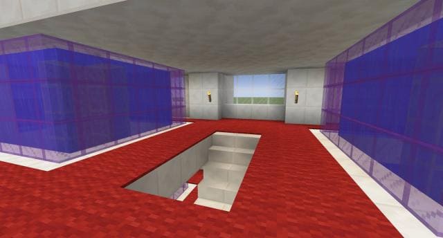 Белые ворота вид внутри