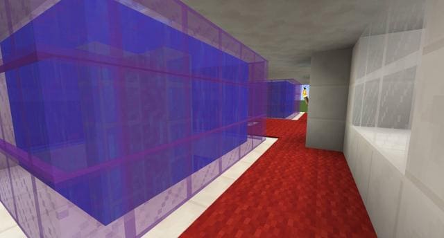 Белые ворота вид внутри 4