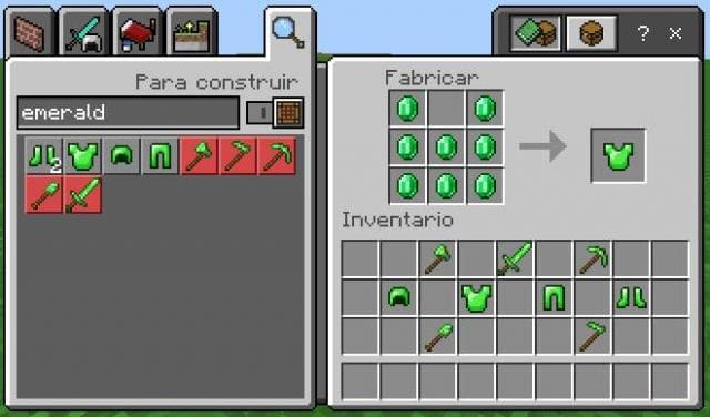 Крафт изумрудной брони