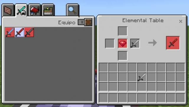 Крафт меча стихий