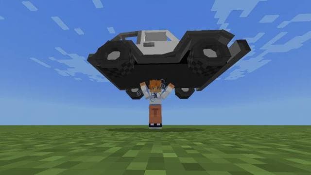 Игрок поднял машину