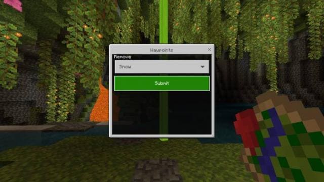 Удаление контрольной точки