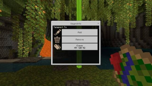 Кнопка телепортации игрока