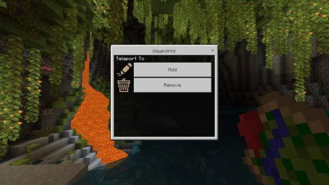 Меню контрольной точки