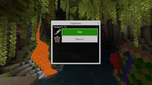 Добавление контрольной точки