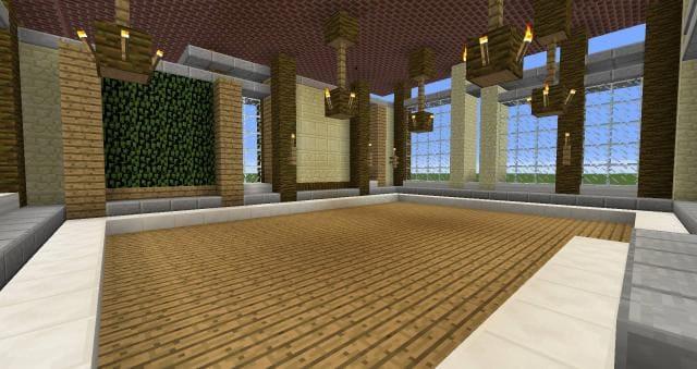 Тропический домик вид внутри