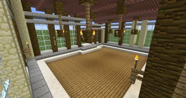 Тропический домик вид внутри 2