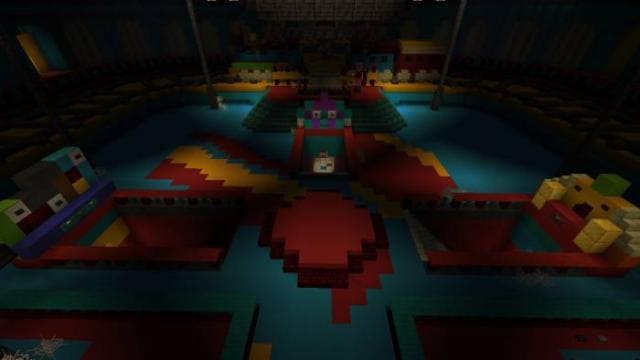 Площадка с разноцветными структурами