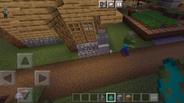 Зомби рядом со статуей