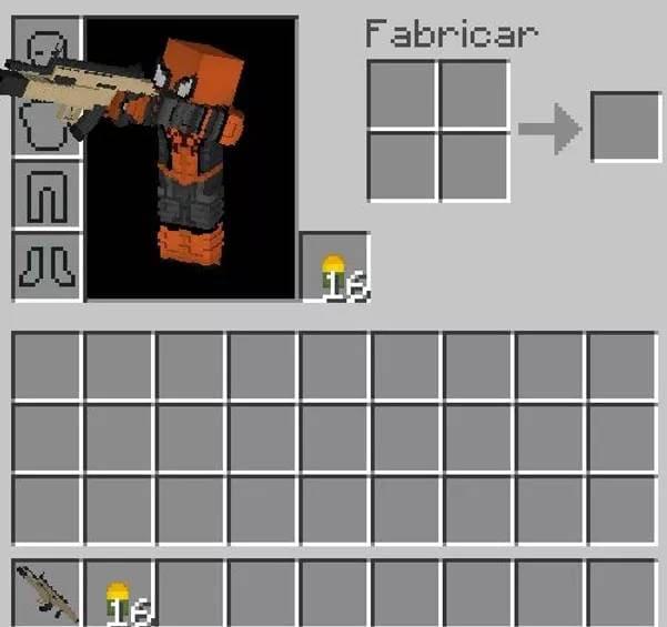 Оружие в инвентаре