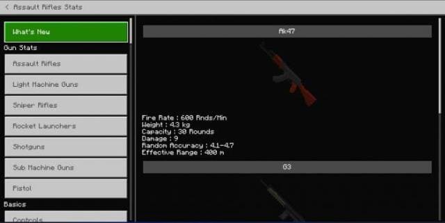 Статистика оружия