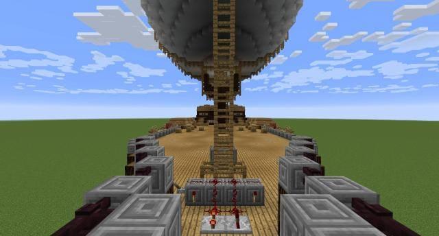 Механический дирижабль вид спереди 2